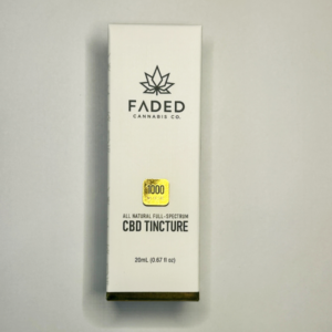 faded cbd tincture 1000 mg